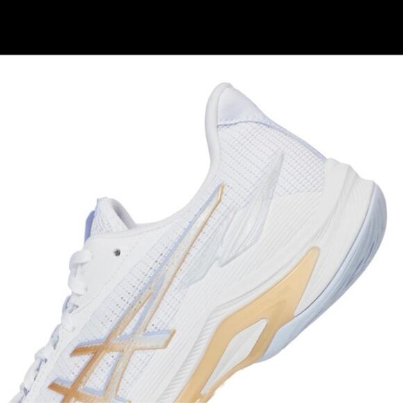 ASICS Netburner Ballistic FF 4 White Champagne Women’s Wide 8.5 Volleyball NEW - Picture 7 of 15